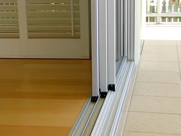 Sliding door track repair for a patio glass door in Broward County, Florida